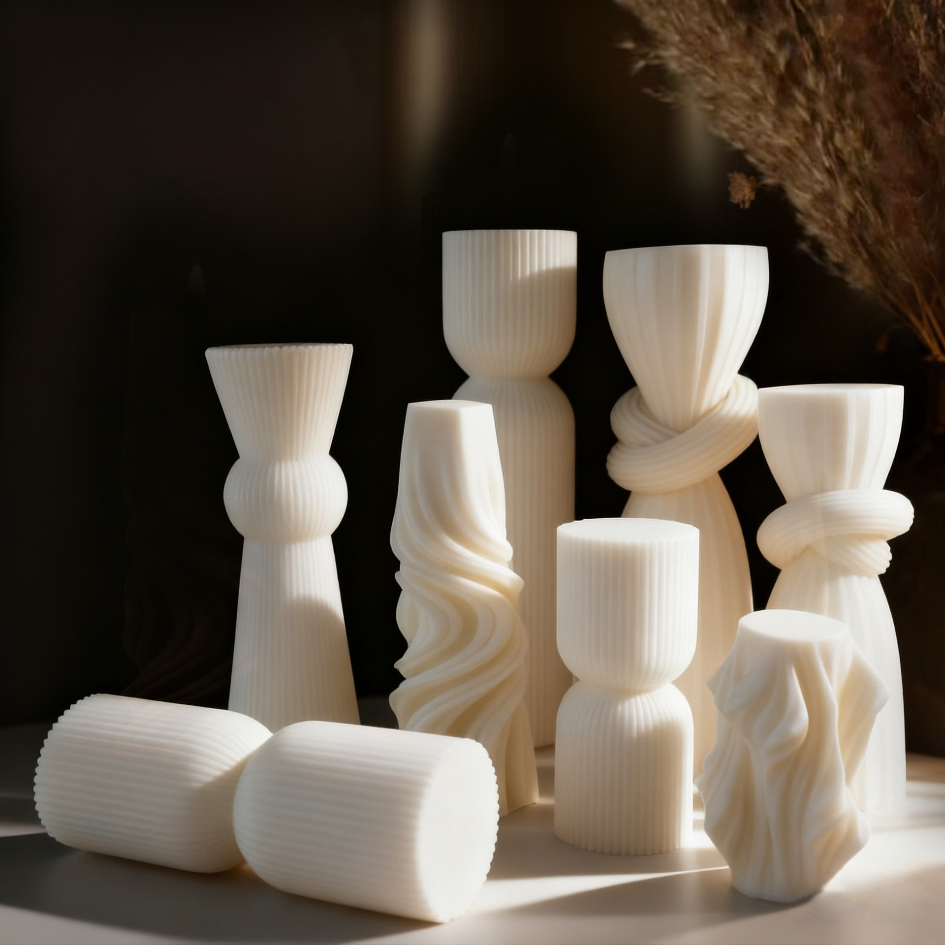 Lilin Aroma Putih Minimalis No - Home Decor Japandi ulasan dan harga