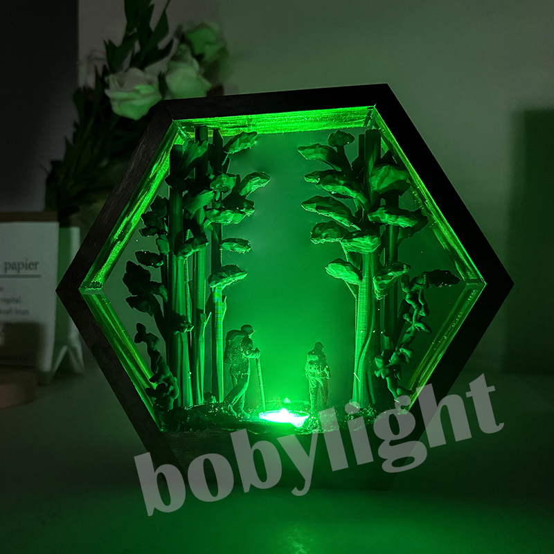 Lampu Resin Figur Pendaki Huta - Home Decor Resin ulasan dan harga