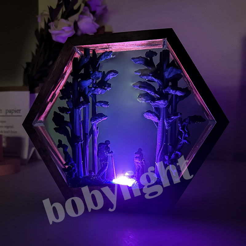 Lampu Resin Figur Pendaki Huta - Home Decor Resin ulasan dan harga