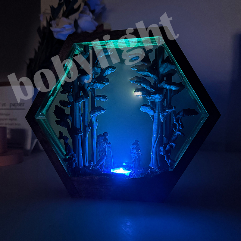 Lampu Resin Figur Pendaki Huta - Home Decor Resin ulasan dan harga