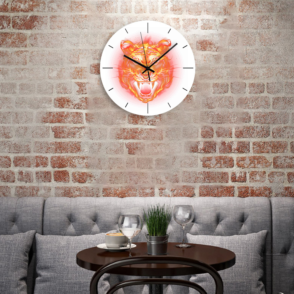 Jam Dinding Harimau Marah untu - Home Decor On Amazon ulasan dan harga