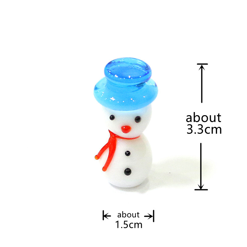 Figurine Manusia Salju Kaca Mi - Home Xmas Decor Ideas ulasan dan harga
