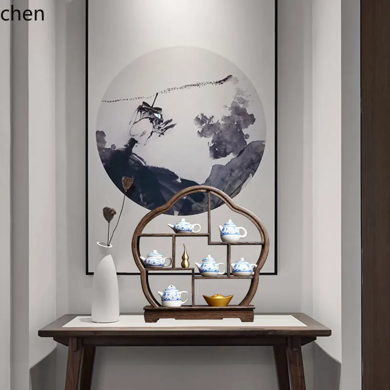 7.15-c13 Ruang Teh Retro Zen T - Home Decor Resin ulasan dan harga