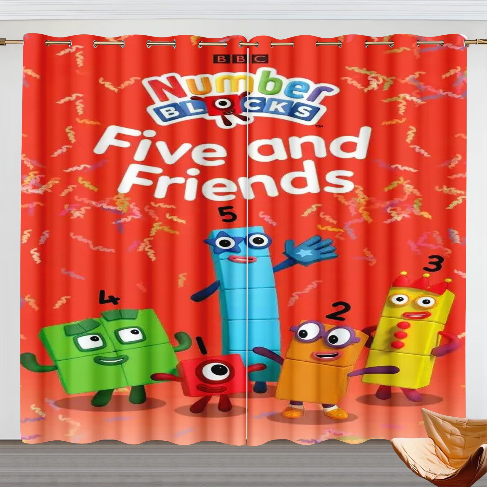 Tirai Kartun Numberblocks, Tir - Blackout Curtains ulasan dan harga
