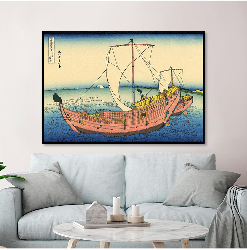 1 Buah Tanpa Bingkai Gelombang - Home Decor Japandi ulasan dan harga