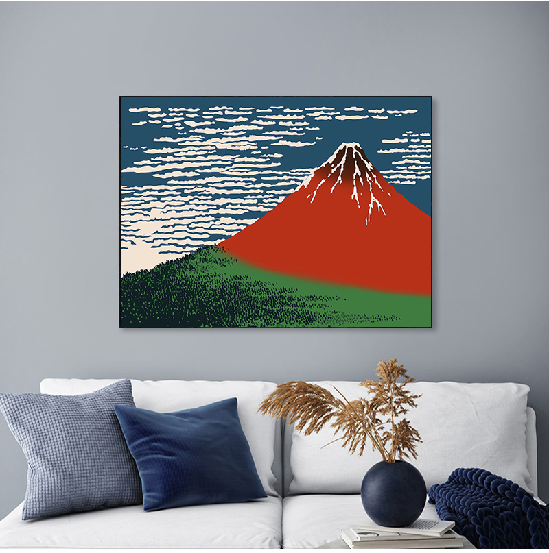 1 Buah Tanpa Bingkai Gelombang - Home Decor Japandi ulasan dan harga