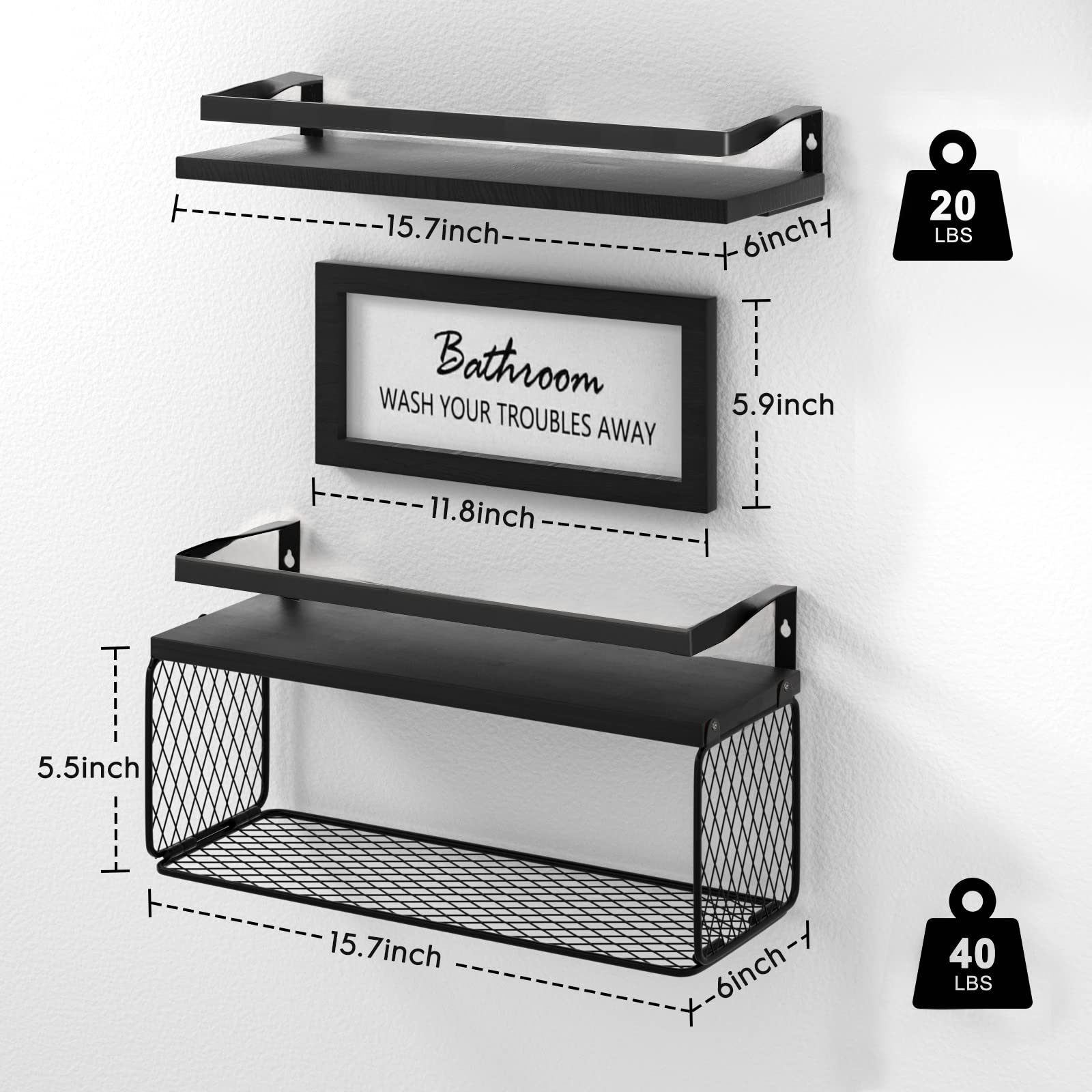 Rak Gantung dengan Keranjang P - Woven Wall Basket ulasan dan harga