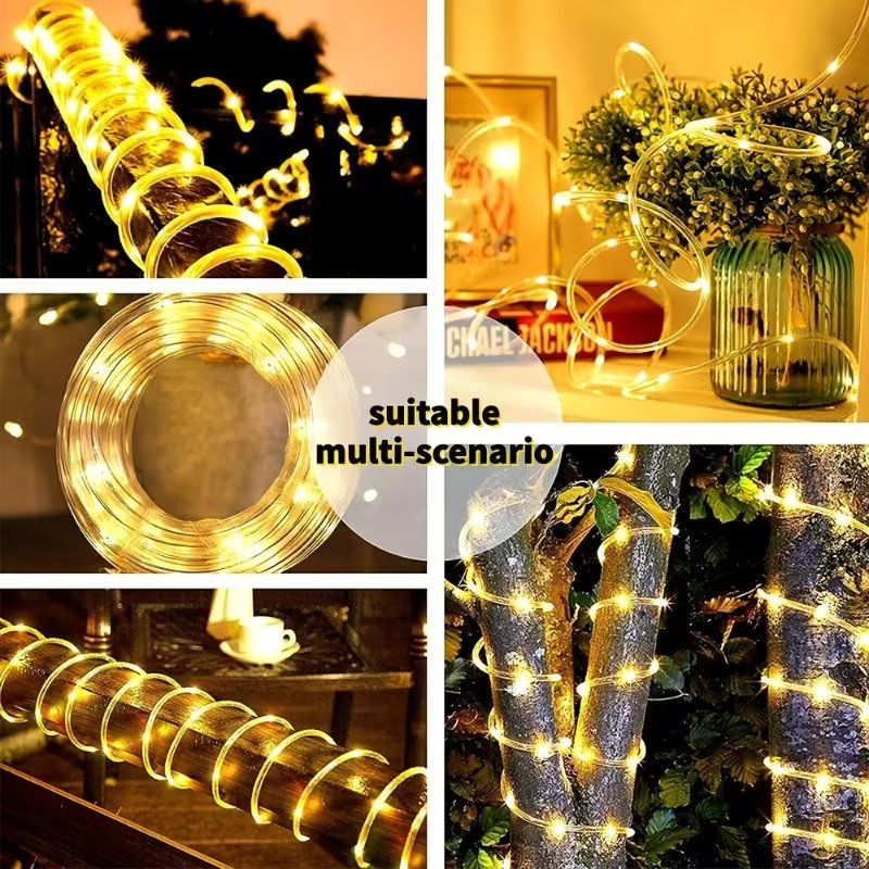Lampu Tali Tenaga Surya Tahan  - Rope Light Decoration ulasan dan harga