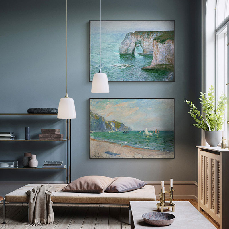 Lukisan Kanvas Poster Monet Te - Home Decor Japandi ulasan dan harga