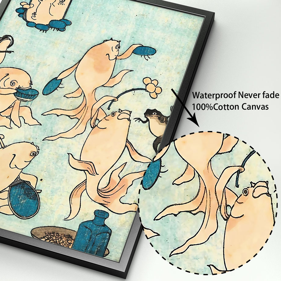 Hokusai Ohara Koson Poster Sen - Home Decor Japandi ulasan dan harga