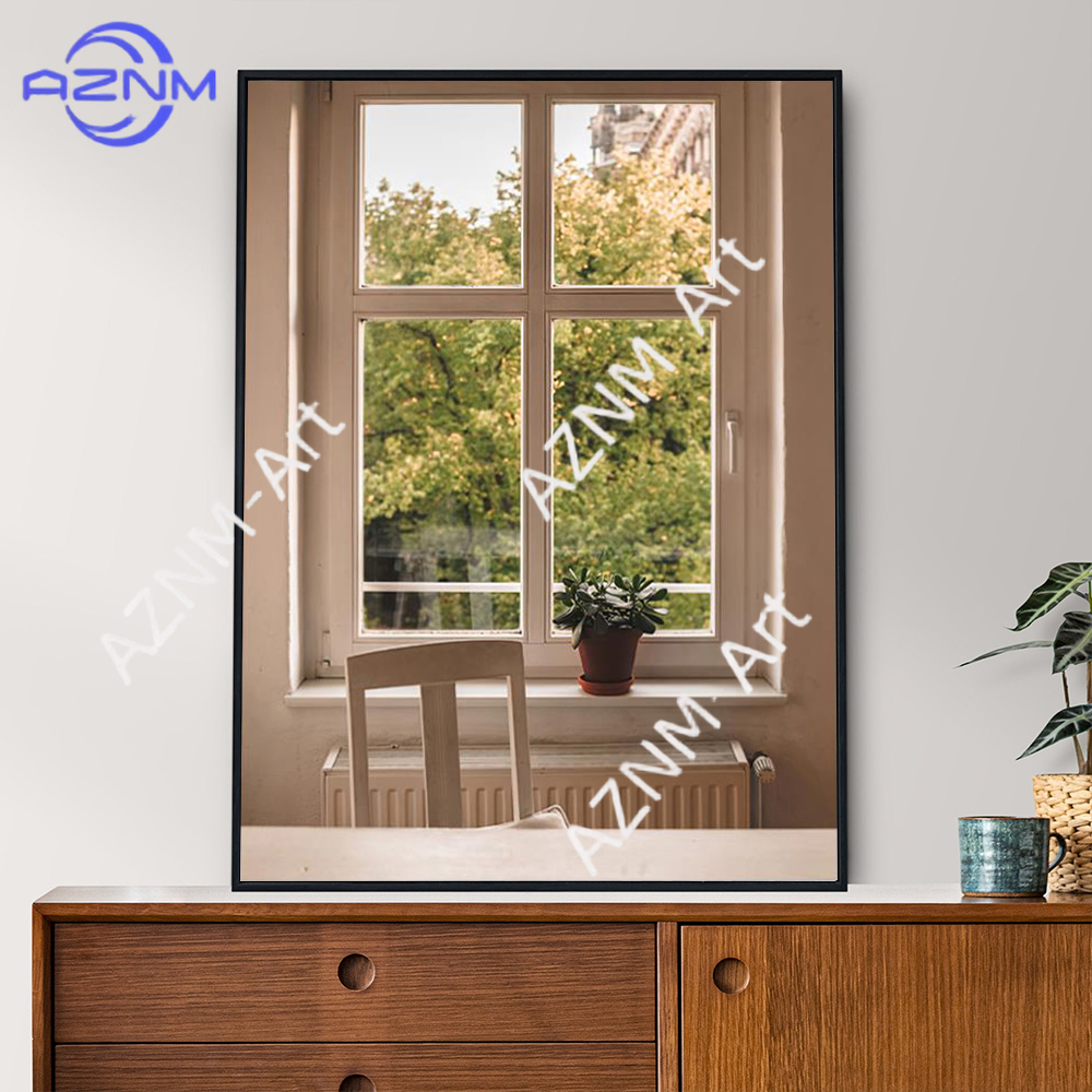 Poster Seni Dinding Jendela Pe - Home Decor Japandi ulasan dan harga