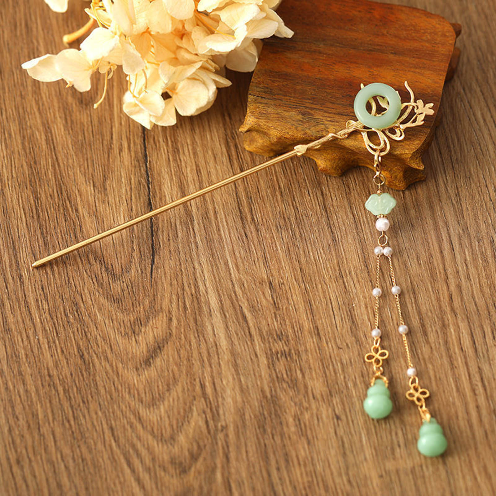 Jepit Rambut Kaca Gaya Cina un - Home Decor Glass ulasan dan harga