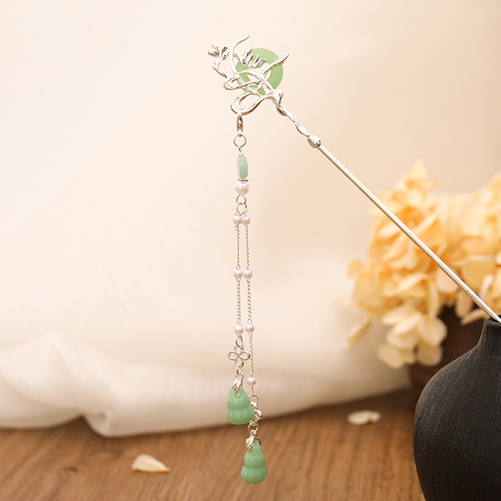 Jepit Rambut Kaca Gaya Cina un - Home Decor Glass ulasan dan harga