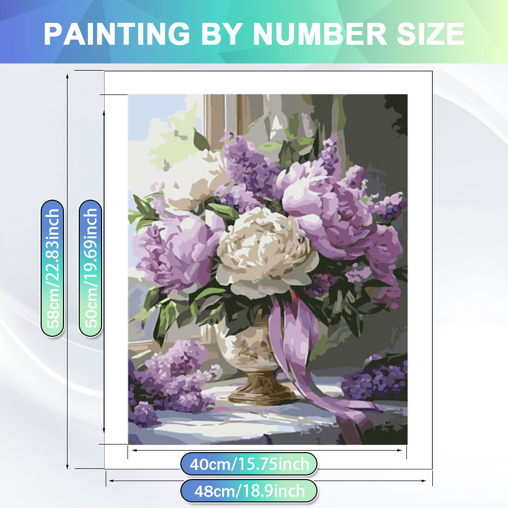 Lukisan HUACAN Dengan Angka Un - Home Decor Daisy ulasan dan harga