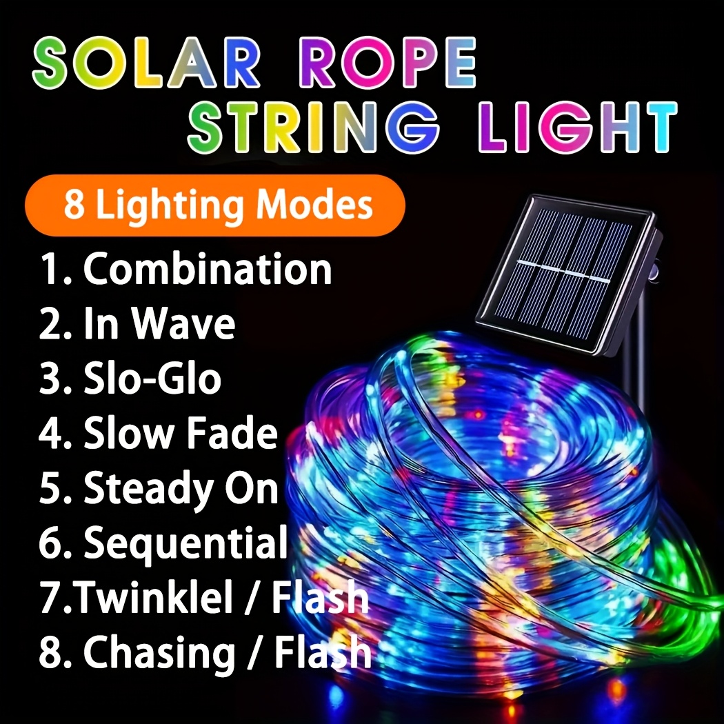 Lampu LED Solar Outdoor Tahan  - Rope Light Decoration ulasan dan harga