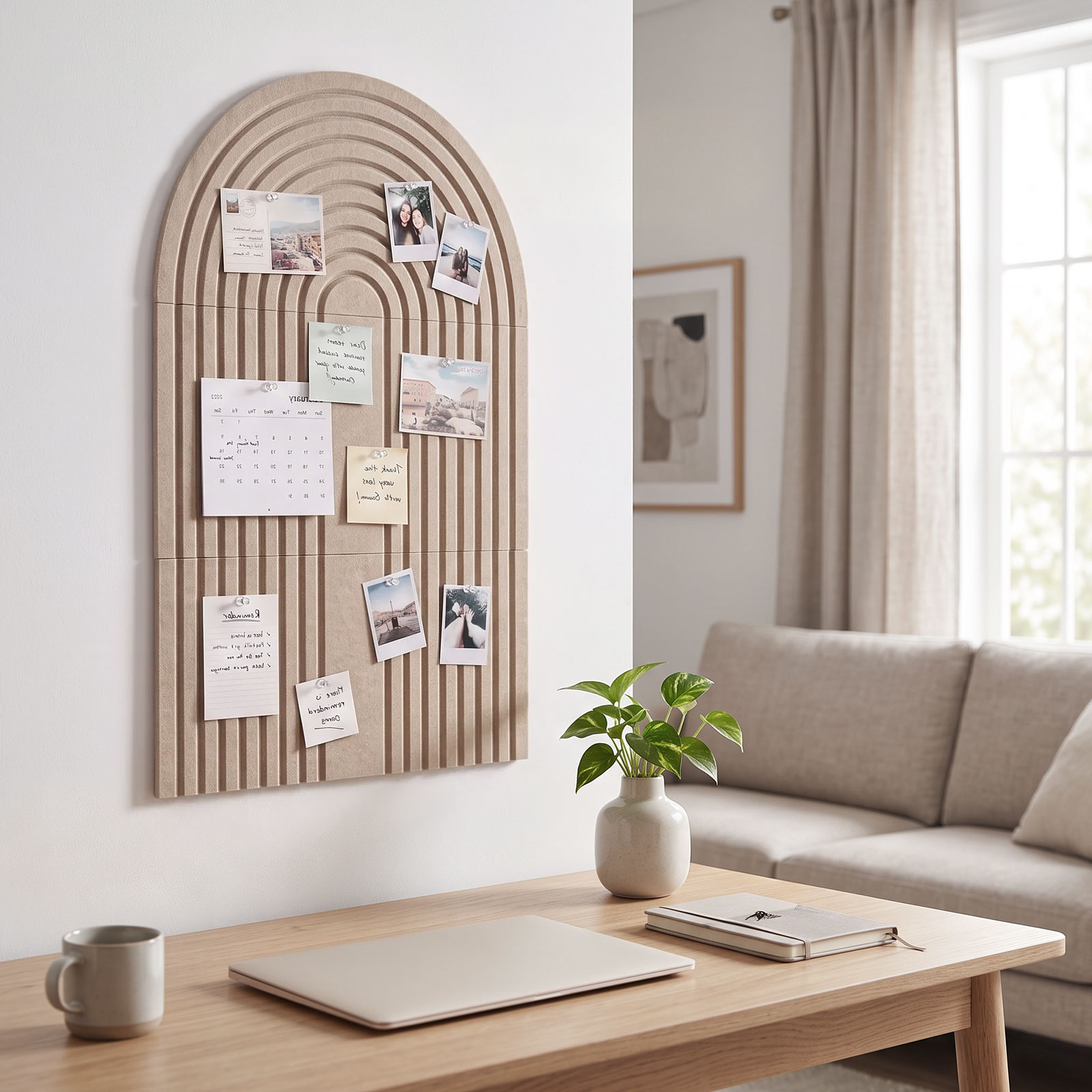 Papan Buletin Berbentuk Lengku - Home Decor Vision Board ulasan dan harga