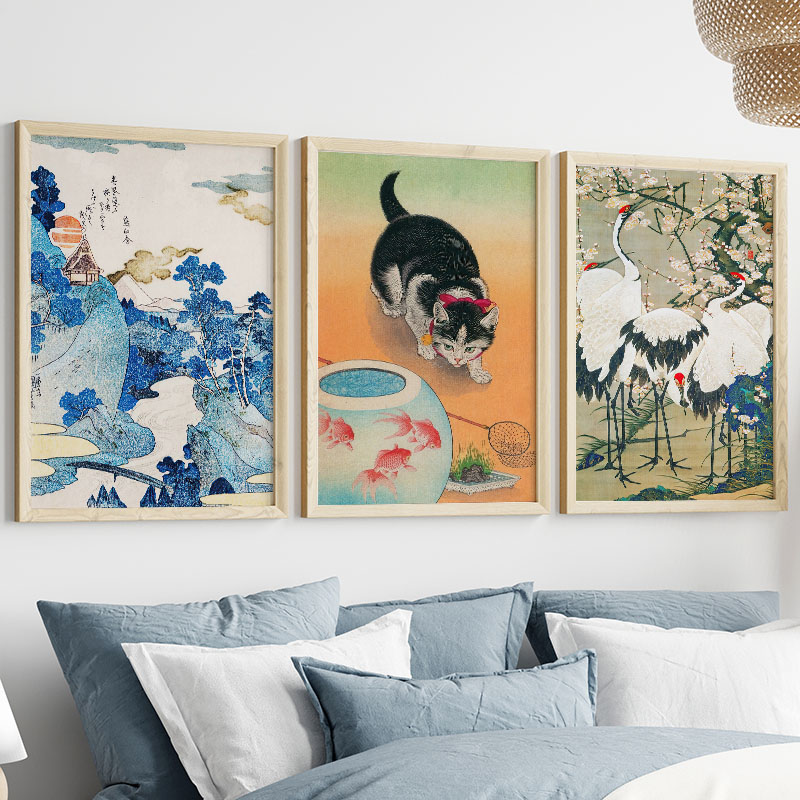 Lukisan Kanvas Jepang Katsushi - Home Decor Japandi ulasan dan harga