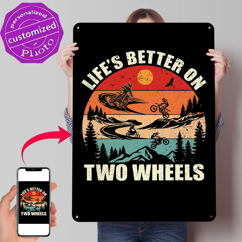 Poster Kaleng Life's Better on - Home Decor On Wheels ulasan dan harga