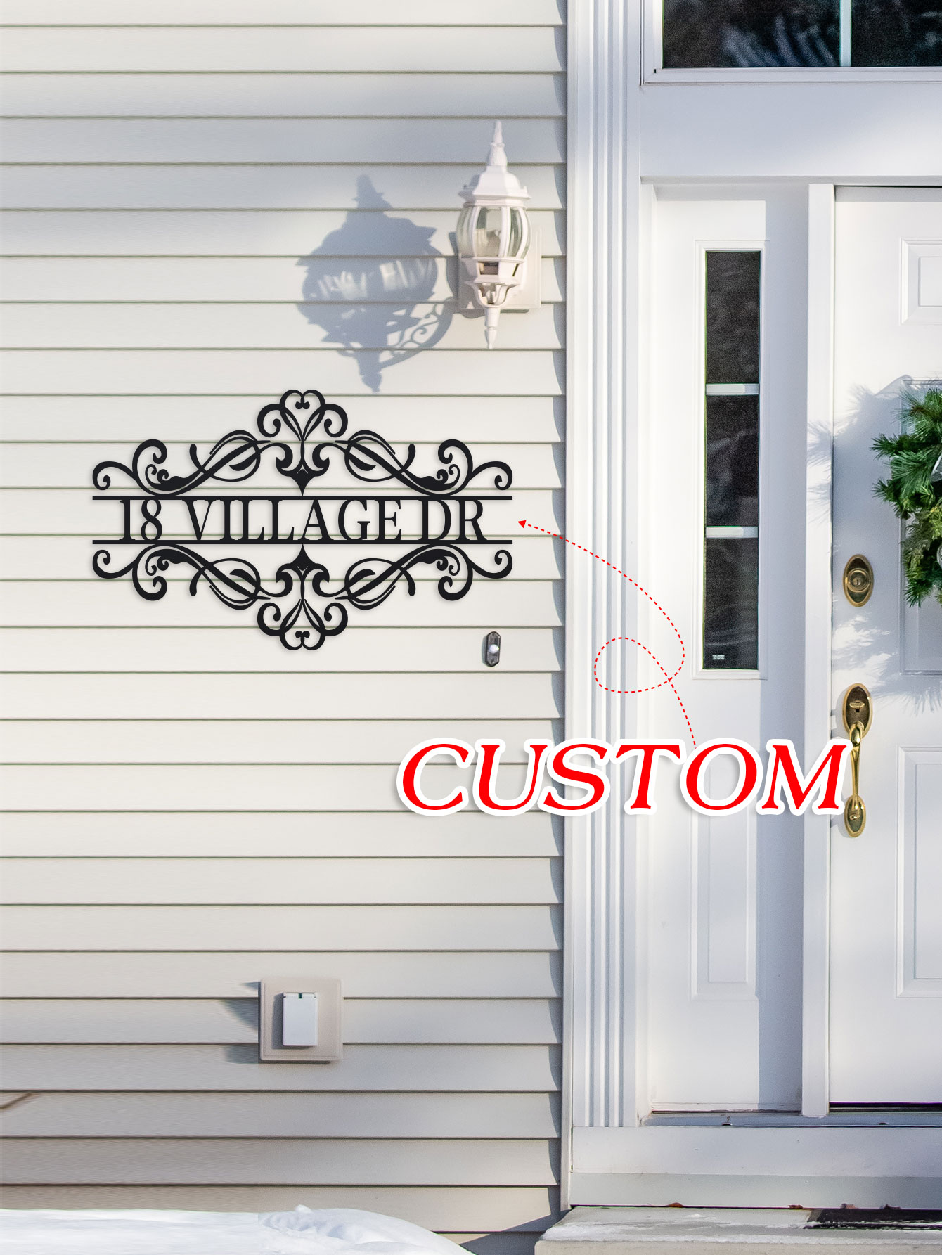 Papan Nama Logam Personal - Pl - Home Decor Names ulasan dan harga