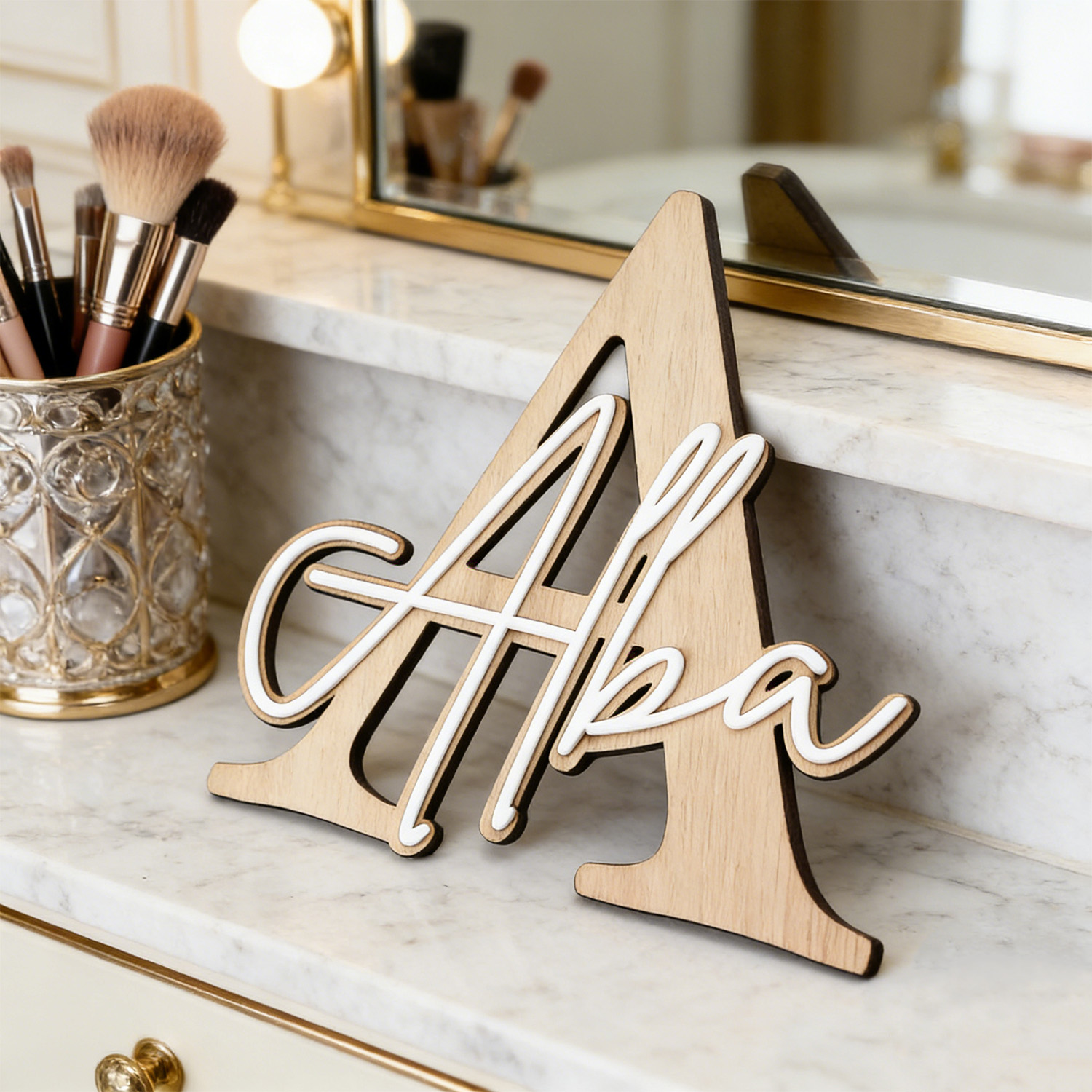 1 Buah Plakat Dekorasi Nama Ka - Home Decor Names ulasan dan harga