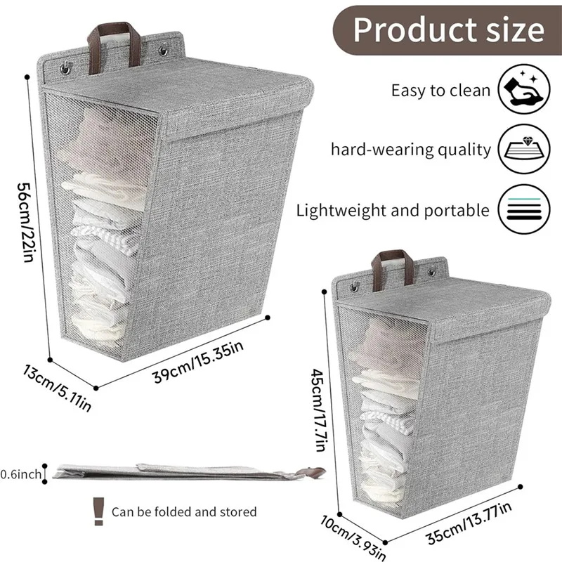 1 Buah Keranjang Cucian Lipat  - Woven Wall Basket ulasan dan harga