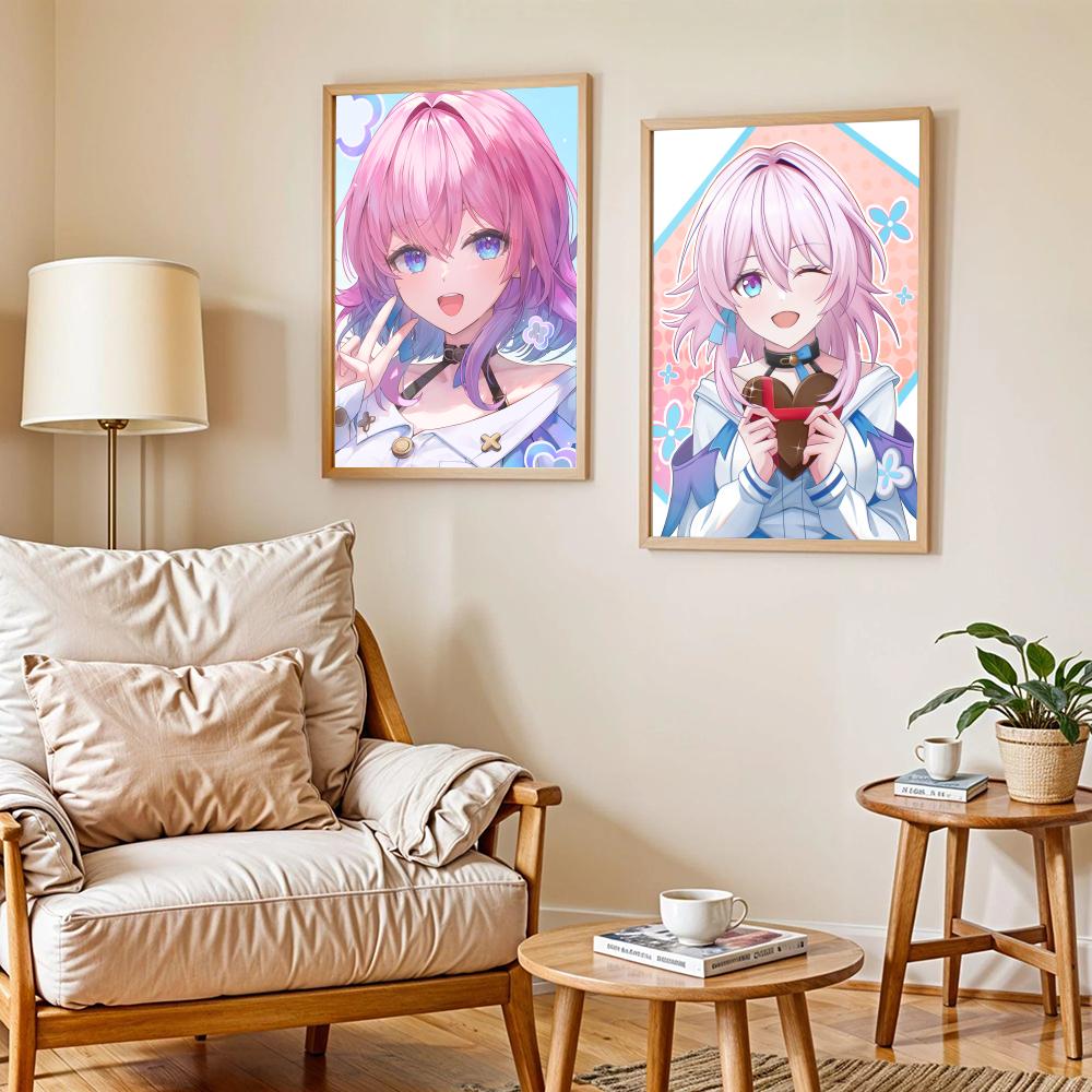 Poster Honkai 7 Maret Stiker D - Home Decor Living Room Ideas ulasan dan harga