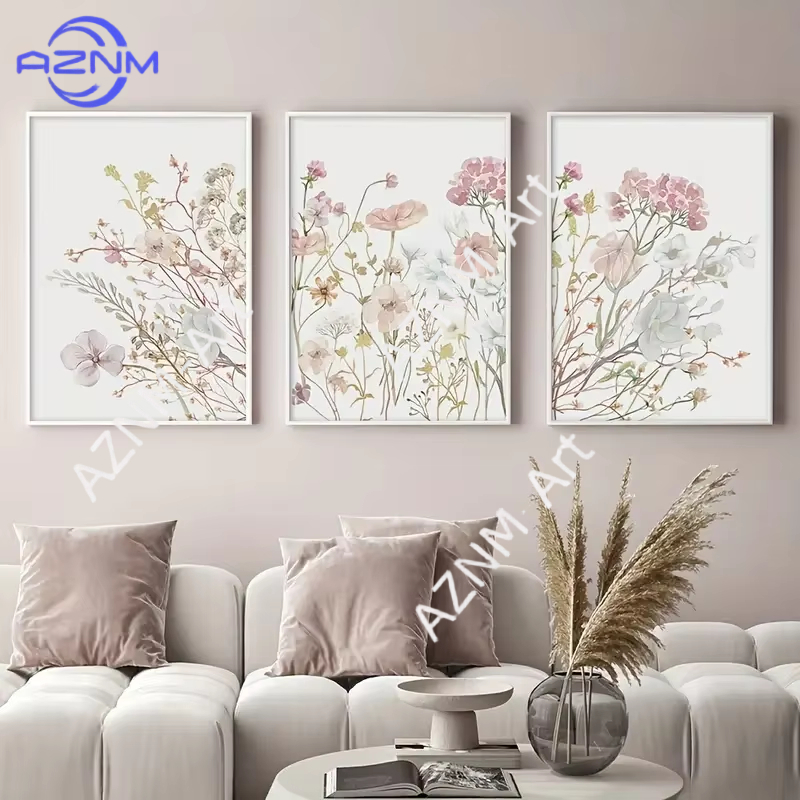 1 Buah/3 Buah Lukisan Seni Kan - Home Decor Minimalist Style ulasan dan harga