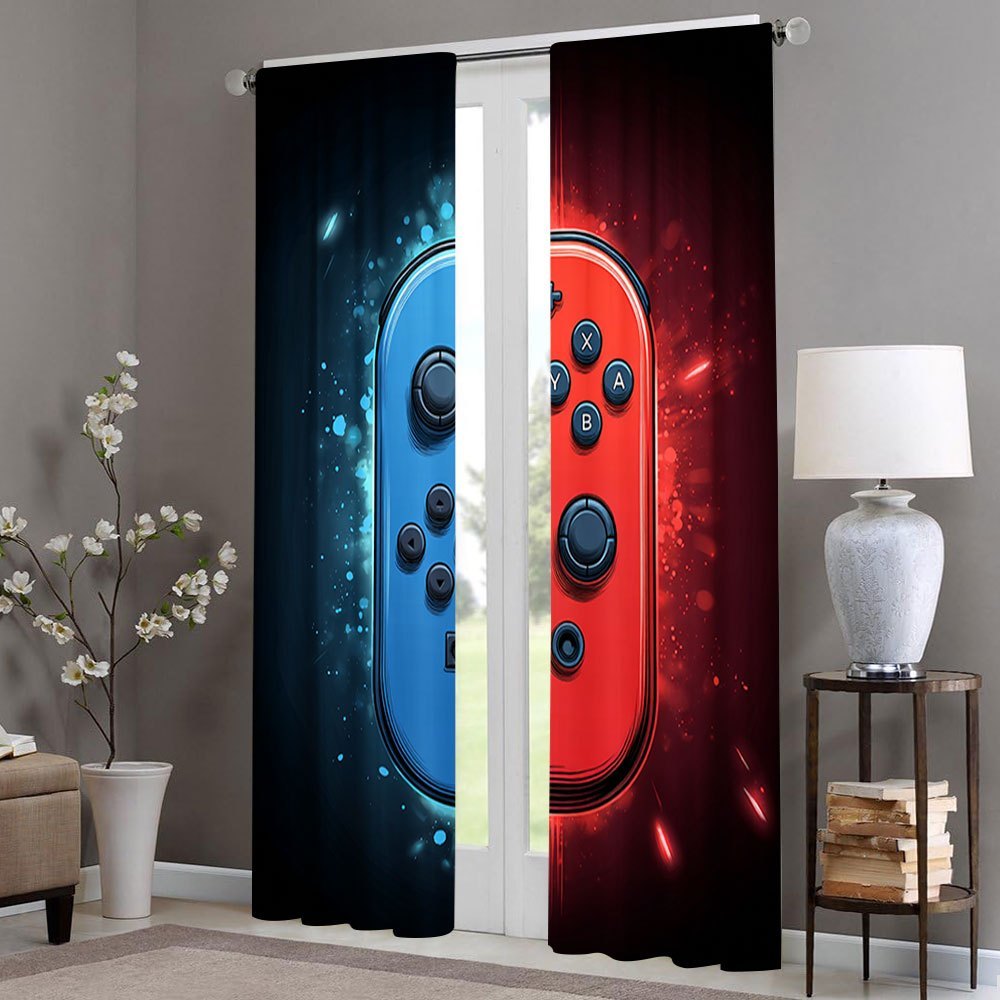 Tirai Gaming 2pcs Dekorasi Vid - Home Decor Xbox Games ulasan dan harga