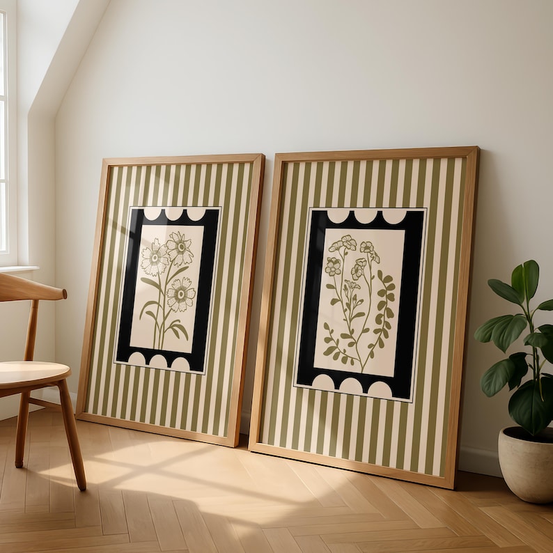 2pcs/set Seni Tanaman Gaya Boh - Home Decor Minimalist Style ulasan dan harga