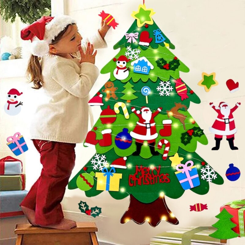 Set Pohon Natal Felt DIY Anak- - Home Xmas Decor Ideas ulasan dan harga